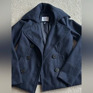 Youth wool blend pea coat